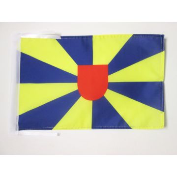 DRAPEAU PROVINCE DE FLANDRE OCCIDENTALE 45x30cm - PAVILLON DE WEST-VLAANDEREN 30 x 45 cm haute qualité