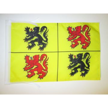 DRAPEAU PROVINCE DU HAINAUT 45x30cm - PAVILLON DE WALLONIE 30 x 45 cm haute qualité