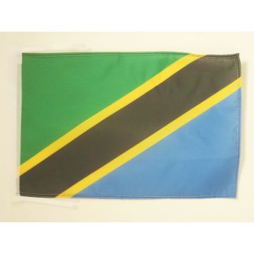 DRAPEAU TANZANIE 45x30cm - PAVILLON TANZANIEN 30 x 45 cm haute qualité