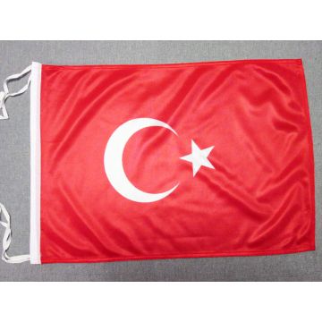 DRAPEAU TURQUIE 45x30cm - PAVILLON TURC 30 x 45 cm haute qualité