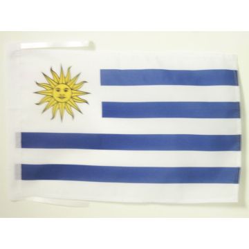 DRAPEAU URUGUAY 45x30cm - PAVILLON URUGUAYEN 30 x 45 cm haute qualité