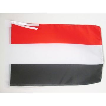 DRAPEAU YÉMEN 45x30cm - PAVILLON YÉMÉNITE 30 x 45 cm haute qualité