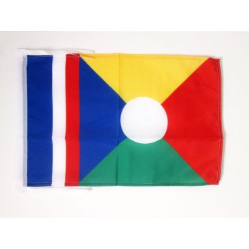 DRAPEAU LA RÉUNION ALTERNATIF 45x30cm - PAVILLON RÉUNIONAIS - FRANCE 30 x 45 cm haute qualité
