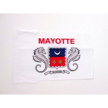 DRAPEAU MAYOTTE 45x30cm - PAVILLON MAHORAIS - FRANCE 30 x 45 cm haute qualité