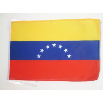 DRAPEAU VENEZUELA ANCIEN 45x30cm - PAVILLON VÉNÉZUELIEN 30 x 45 cm haute qualité