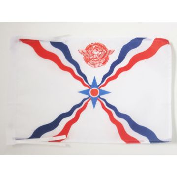 DRAPEAU ASSYRIE 45x30cm - PAVILLON ASSYRIEN 30 x 45 cm haute qualité