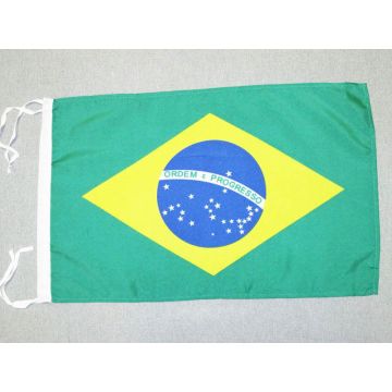 DRAPEAU BRÍ?SIL 45x30cm - PAVILLON BRÍ?SILIEN 30 x 45 cm polyester léger