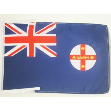 DRAPEAU NOUVELLE-GALLES DU SUD 45x30cm - PAVILLON AUSTRALIEN - AUSTRALIE 30 x 45 cm haute qualité