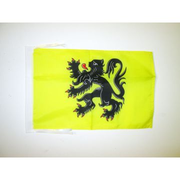 DRAPEAU FLANDRE 45x30cm - PAVILLON FLAMAND - FLANDRES - BELGIQUE 30 x 45 cm haute qualité