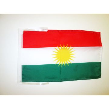 DRAPEAU KURDISTAN 45x30cm - PAVILLON KURD 30 x 45 cm haute qualité