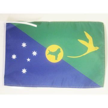 DRAPEAU ILE CHRISTMAS 45x30cm - PAVILLON DE L\'ÎLE CHRISTMAS - AUSTRALIE 30 x 45 cm haute qualité