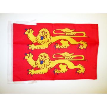 DRAPEAU BASSE-NORMANDIE 45x30cm - PAVILLON BAS-NORMAND - FRANCE 30 x 45 cm haute qualité