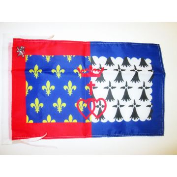 DRAPEAU PAYS DE LA LOIRE 45x30cm - PAVILLON LIGÉRIEN - FRANCE 30 x 45 cm haute qualité