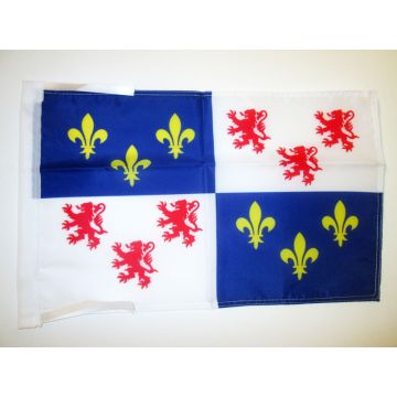 DRAPEAU PICARDIE 45x30cm - PAVILLON PROVINCE PICARDE 30 x 45 cm haute qualité