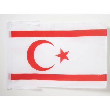DRAPEAU CHYPRE DU NORD 45x30cm - PAVILLON CHYPRIOTE 30 x 45 cm haute qualité