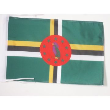 DRAPEAU DOMINIQUE 45x30cm - PAVILLON DOMINIQUAIS 30 x 45 cm haute qualité