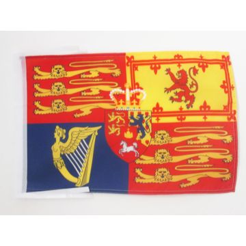 DRAPEAU ROYAL ROYAUME-UNI 45x30cm - PAVILLON ANGLAIS 30 x 45 cm haute qualité