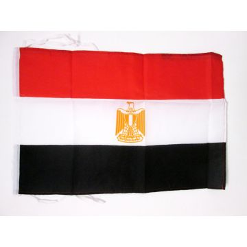 DRAPEAU EGYPTE 45x30cm - PAVILLON EGYPTIEN 30 x 45 cm haute qualité