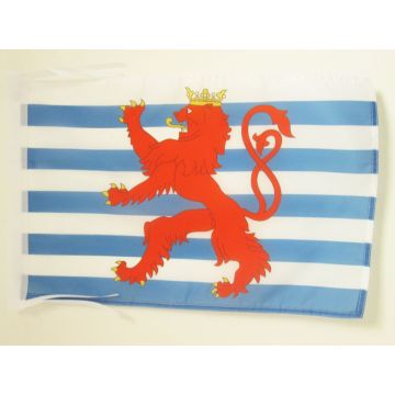 DRAPEAU LUXEMBOURG AVEC LION 45x30cm - PAVILLON LUXEMBOURGEOIS 30 x 45 cm haute qualité