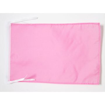 DRAPEAU UNICOLORE ROSE 45x30cm - PAVILLON DE COULEUR ROSE 30 x 45 cm haute qualité