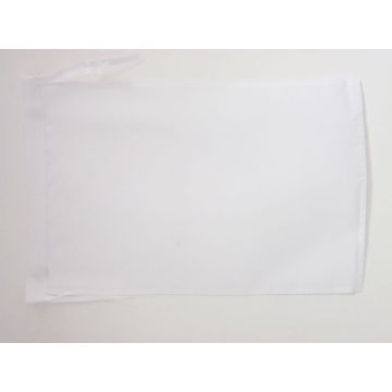 DRAPEAU UNICOLORE BLANC 45x30cm - PAVILLON DE COULEUR BLANCHE 30 x 45 cm haute qualité