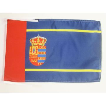 DRAPEAU MOSTOLES 45x30cm - PAVILLON ESPAGNOL - ESPAGNE 30 x 45 cm haute qualité