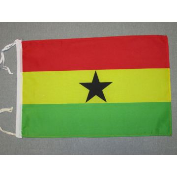 DRAPEAU GHANA 45x30cm - PAVILLON GHANÉEN  30 x 45 cm haute qualité
