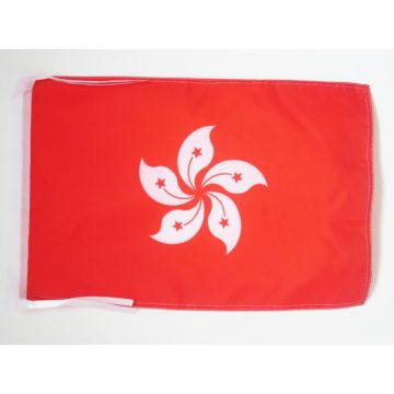 DRAPEAU HONG KONG 45x30cm - PAVILLON HONGKONGAIS 30 x 45 cm haute qualité