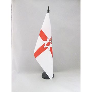 DRAPEAU DE TABLE IRLANDE DU NORD 21x14cm - PETIT DRAPEAUX DE BUREAU NORD IRLANDAIS 14 x 21 cm