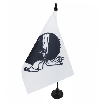 DRAPEAU DE TABLE CORSE 21x14cm - PETIT DRAPEAUX 14 x 21 cm CORSE - FRANCE - Bureau