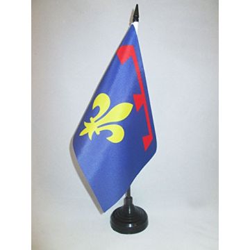 DRAPEAU DE TABLE PROVENCE NOUVEAU 21x14cm - PETIT DRAPEAUX DE BUREAU PROVENÇAL 14 x 21 cm