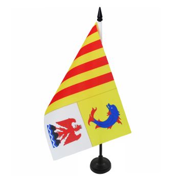 DRAPEAU DE TABLE PROVENCE-ALPES-CÔTE D\'AZUR 21x14cm - PETIT DRAPEAUX 14 x 21 cm PROVENÇAL - FRANCE - Bureau