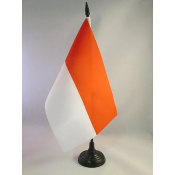 DRAPEAU DE TABLE INDONÉSIE 21x14cm - PETIT DRAPEAUX DE BUREAU INDONÉSIEN 14 x 21 cm