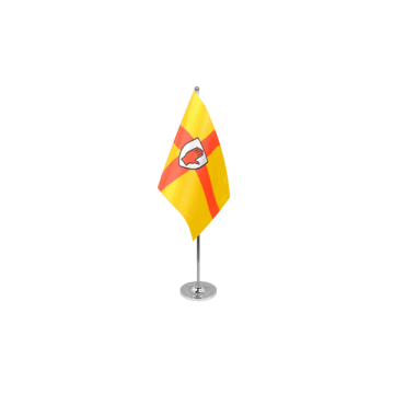 DRAPEAU DE TABLE prestige ULSTER 22x15cm en SATIN - GRAND DRAPEAUX DE BUREAU IRLANDAIS - IRLANDE 15 x 22 cm