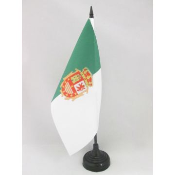 DRAPEAU DE TABLE FUERTEVENTURA 21x14cm - PETIT DRAPEAUX DE BUREAU DE FUERTEVENTURA - ILES CANARIES 14 x 21 cm