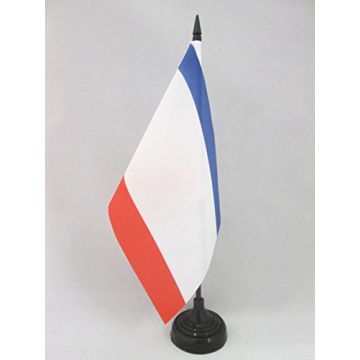 DRAPEAU DE TABLE RÉPUBLIQUE AUTONOME DE CRIMÉE 21x14cm - PETIT DRAPEAUX DE BUREAU UKRAINE - RUSSIE 14 x 21 cm