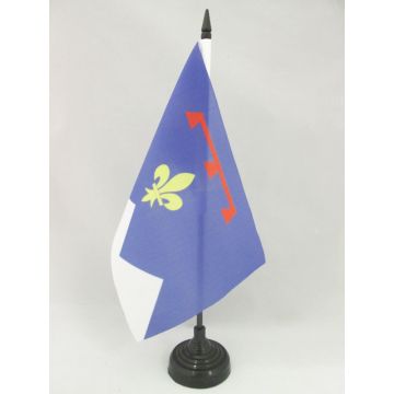 DRAPEAU DE TABLE ALPES-DE-HAUTE-PROVENCE 21x14cm - PETIT DRAPEAUX DE BUREAU DÉPARTEMENT FRANÇAIS - PACA 14 x 21 cm