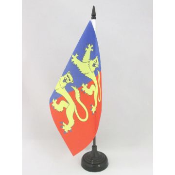 DRAPEAU DE TABLE MANCHE 21x14cm - PETIT DRAPEAUX DE BUREAU DÉPARTEMENT FRANÇAIS - NORMANDIE 14 x 21 cm