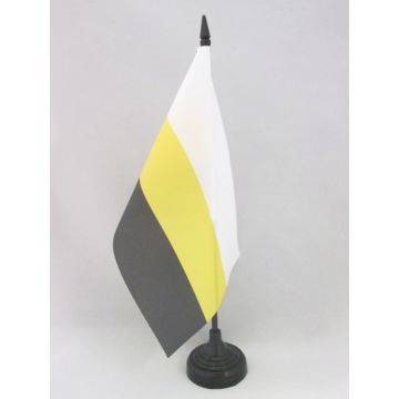 DRAPEAU DE TABLE NOUVELLE-RUSSIE 21x14cm - PETIT DRAPEAUX DE BUREAU NOVOROSSIA - DONBASS 14 x 21 cm