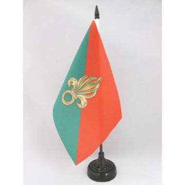 DRAPEAU DE TABLE FRANCE LÉGION ÉTRANGÈRE 21x14cm - PETIT DRAPEAUX DE BUREAU ARMÉE FRANÇAISE 14 x 21 cm