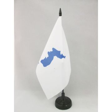 DRAPEAU DE TABLE CORÉE UNIFIÉE 21x14cm - PETIT DRAPEAUX DE BUREAU CORÉEN UNI - SUD NORD 14 x 21 cm