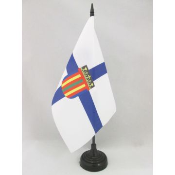 DRAPEAU DE TABLE COPTES CHRÉTIENS D\'ÉGYPTE 21x14cm - PETIT DRAPEAUX DE BUREAU COPTE ÉGYPTIEN 14 x 21 cm