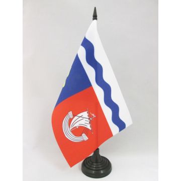 DRAPEAU DE TABLE HAUTS-DE-SEINE 21x14cm - PETIT DRAPEAUX DE BUREAU DÉPARTEMENT ALTOSÉQUANAIS 14 x 21 cm