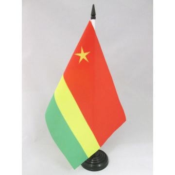 DRAPEAU DE TABLE RÉUNION INDÉPENDANTISTE 21x14cm - PETIT DRAPEAUX DE BUREAU NATIONALISTE RÉUNIONAIS 14 x 21 cm
