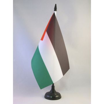 DRAPEAU DE TABLE PALESTINE 21x14cm - PETIT DRAPEAUX DE BUREAU PALESTINIEN 14 x 21 cm