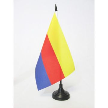 DRAPEAU DE TABLE PROVINCE DE HOLLANDE-SEPTENTRIONALE 21x14cm - PETIT DRAPEAUX DE BUREAU NOORD-HOLLAND AUX PAYS-BAS 14 x 21 cm