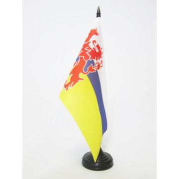 DRAPEAU DE TABLE PROVINCE DE LIMBOURG 21x14cm - PETIT DRAPEAUX DE BUREAU LIMBURG AUX PAYS-BAS 14 x 21 cm