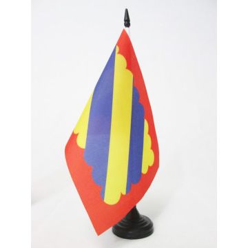 DRAPEAU DE TABLE NIÍ?VRE 21x14cm - PETIT DRAPEAUX DE BUREAU DU DÍ?PARTEMENT NIVERNAIS 14 x 21 cm