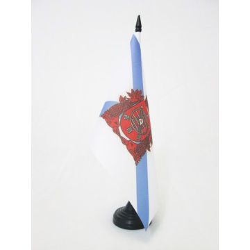 DRAPEAU DE TABLE RIO DE JANEIRO 21x14cm - PETIT DRAPEAUX DE BUREAU VILLE DE RIO AU BRÍ?SIL 14 x 21 cm