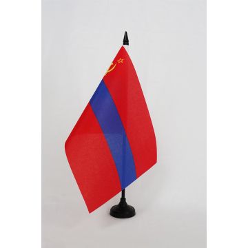 Drapeau de table République socialiste soviétique d\'Arménie 1920-1991 21x14cm - PETIT Drapeaux DE BUREAU de la RSSA d\'URSS 14 x 21 cm